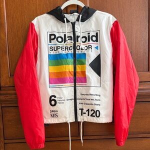 Polaroid Supercolor Windbreaker with Red and White Design